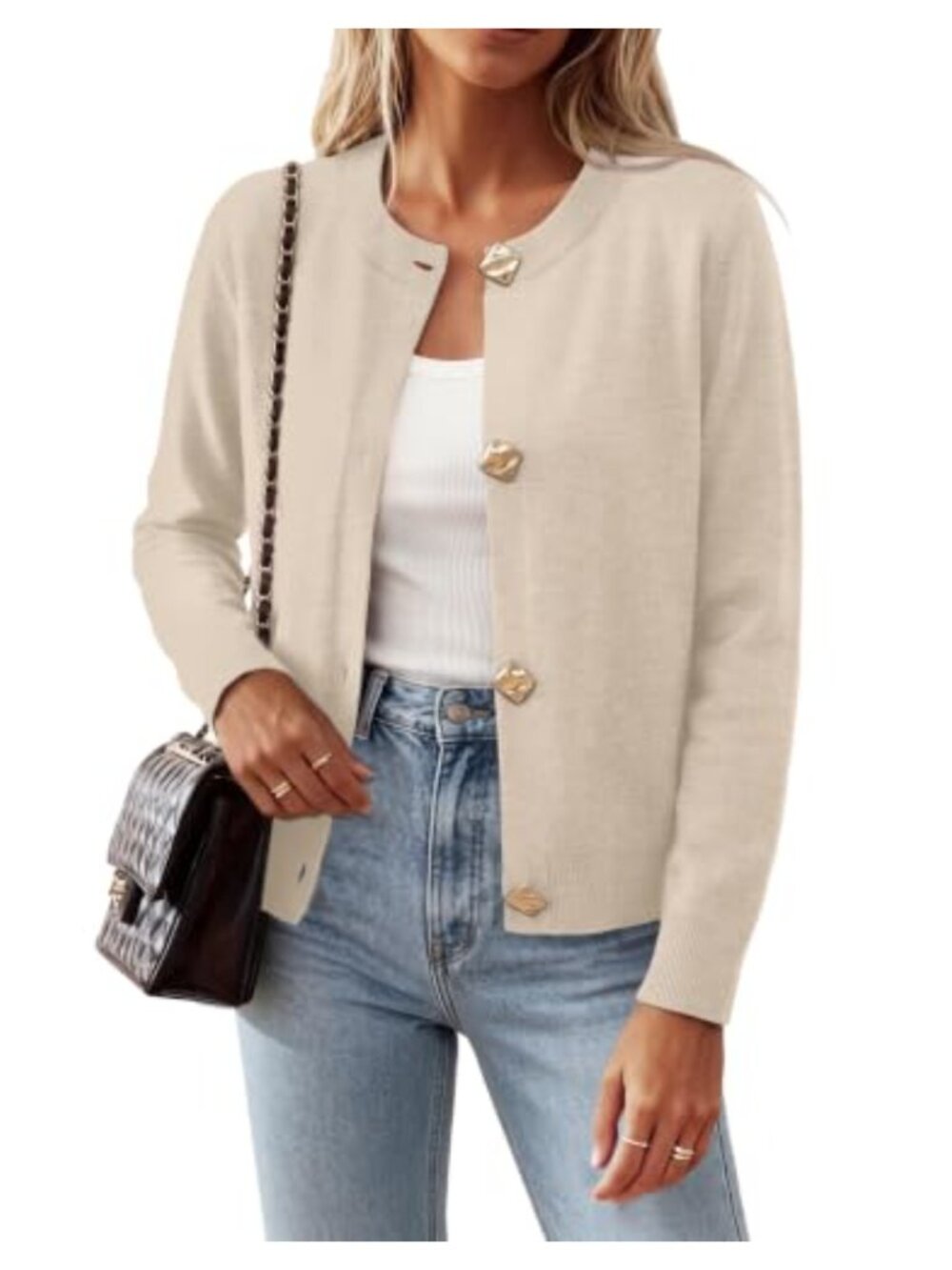 Women's Button Down Cardigan Sweater Lightweight Knit